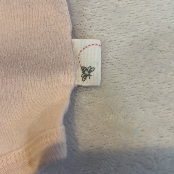 New Burts Bees Baby Pinke Tank Top - One Piece Size 9-12 Months! - Picture 2 of 5